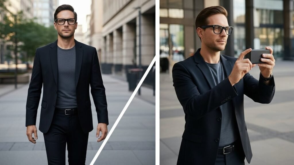 Content creator using smart glasses for hands-free video recording